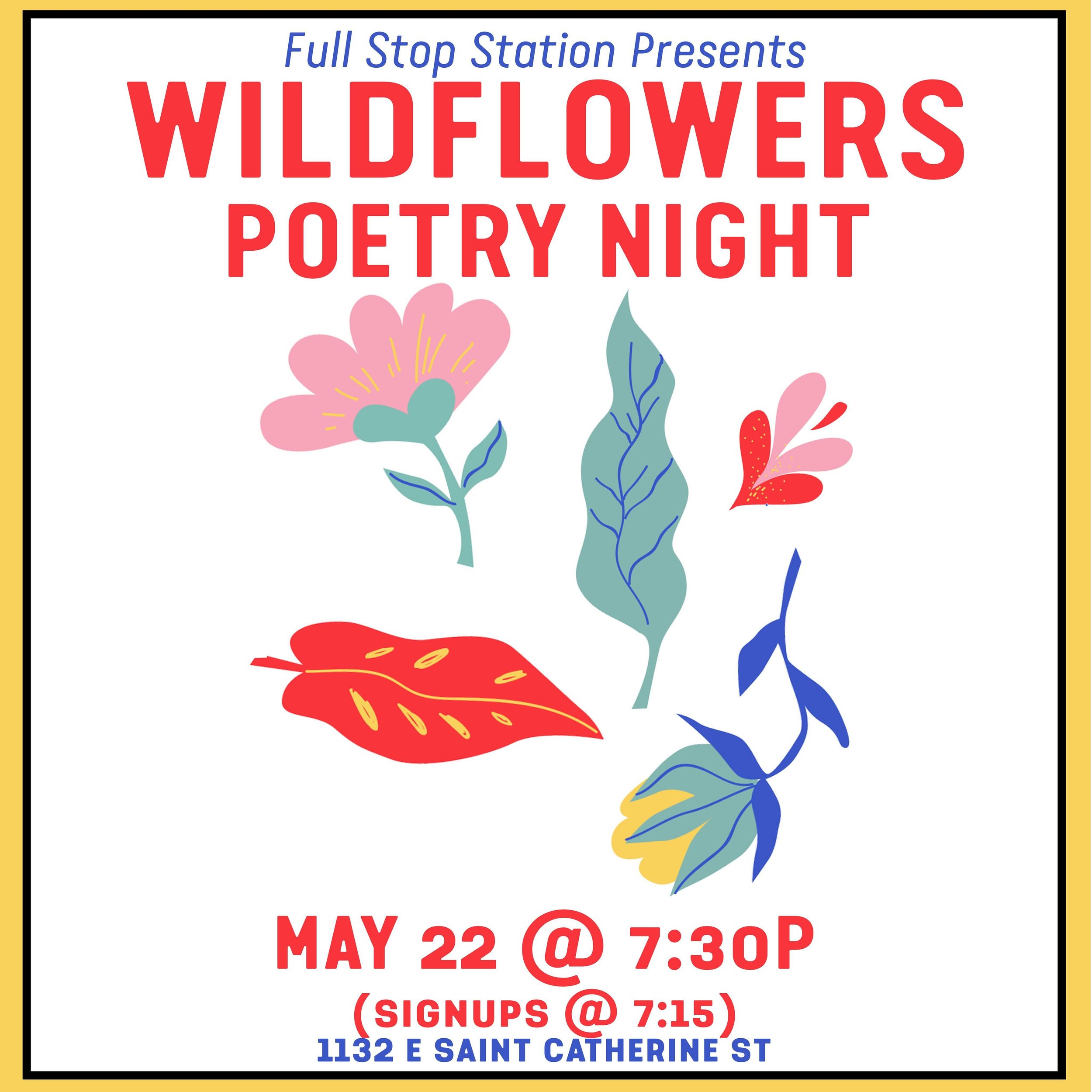 @wildflowers.openmic is back on May 22nd. &hearts;️ See you all then!