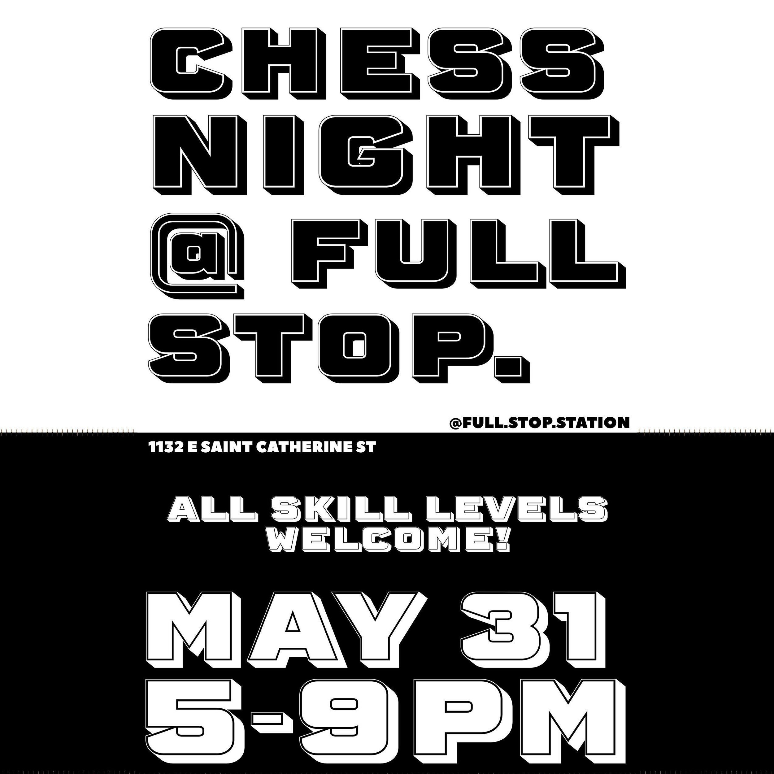 Chess Night is back on the 31st!!! @counterservice_ will be joining us once again for a night of games, drinks, and delicious food. ♟️🧆🍻☕️

Come play from 5-9, food starts at 6 and lasts until it&rsquo;s sold out!