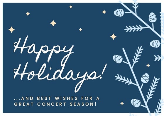 Best of luck to all of our members and friends who are performing this Holiday Season!