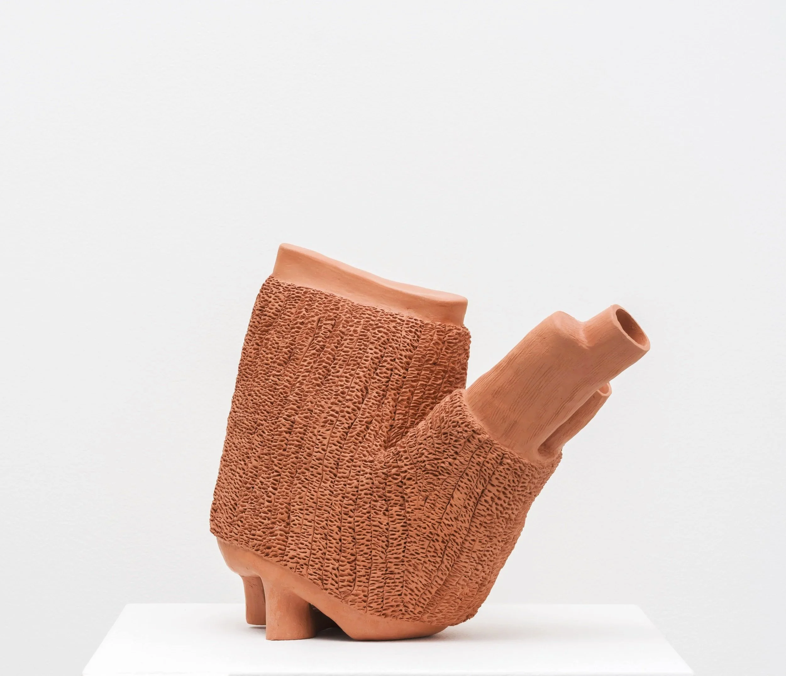 Raw, 2024, unglazed ceramic, 15”x7”x13” (Copy)