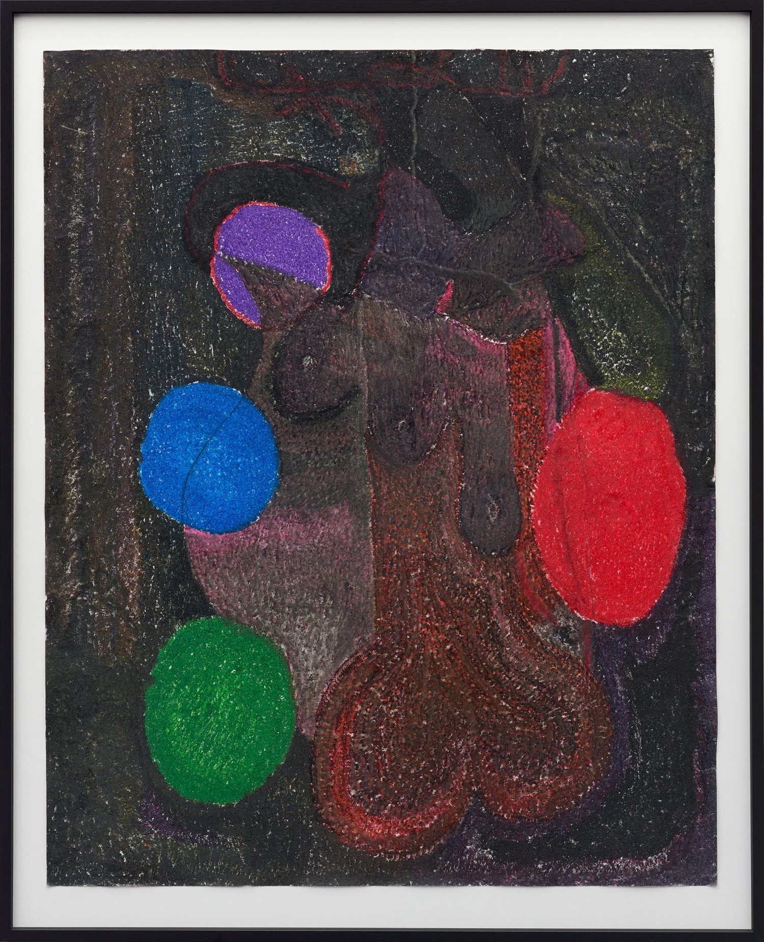 O.T., 2017, Buntstift auf Papier, 125x100cm
