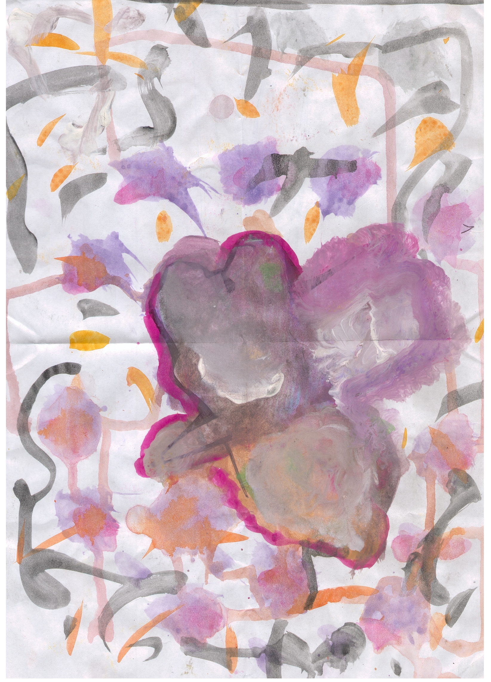  O.T. ( Komposition ), 2015  Tempera Papier, 29.8x21cm 