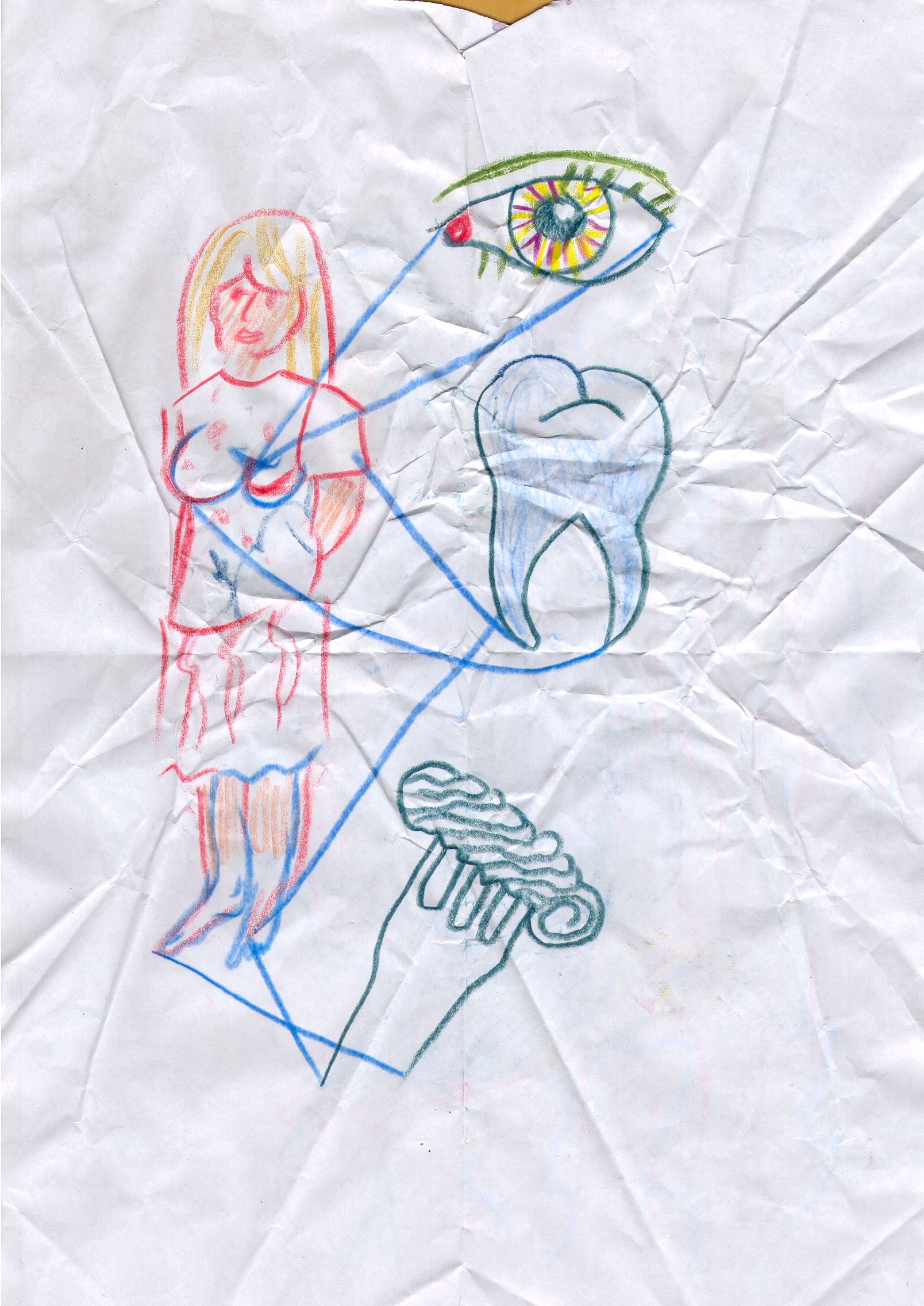  O.T. ( Diagramm ), 2015  Buntstift Papier, 29.8x21cm 