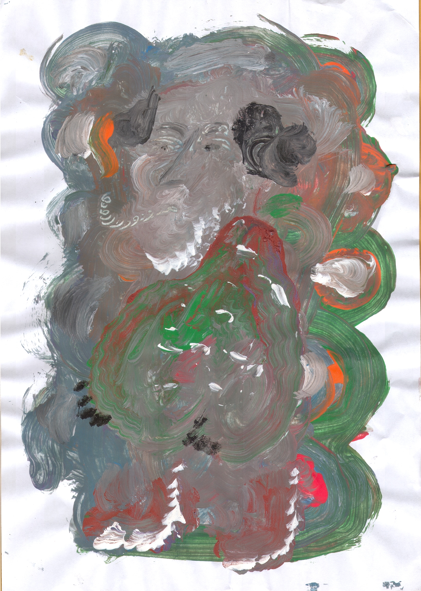  O.T. ( Gefäß ), 2015  Tempera Papier, 29.8x21cm 