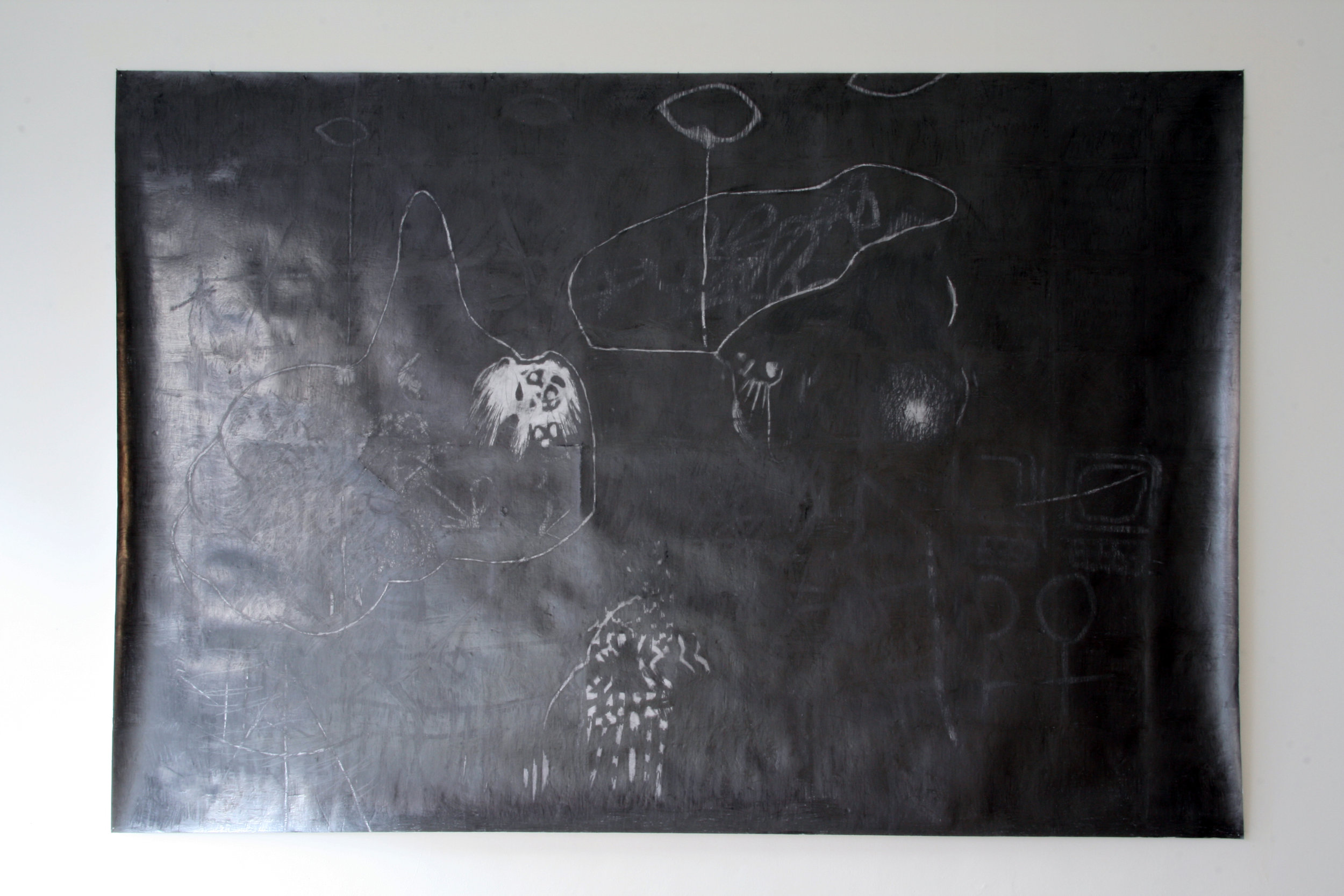  O.T. ( ylmz gtter ), 2008  Bleistift auf Papier, 200x300cm 