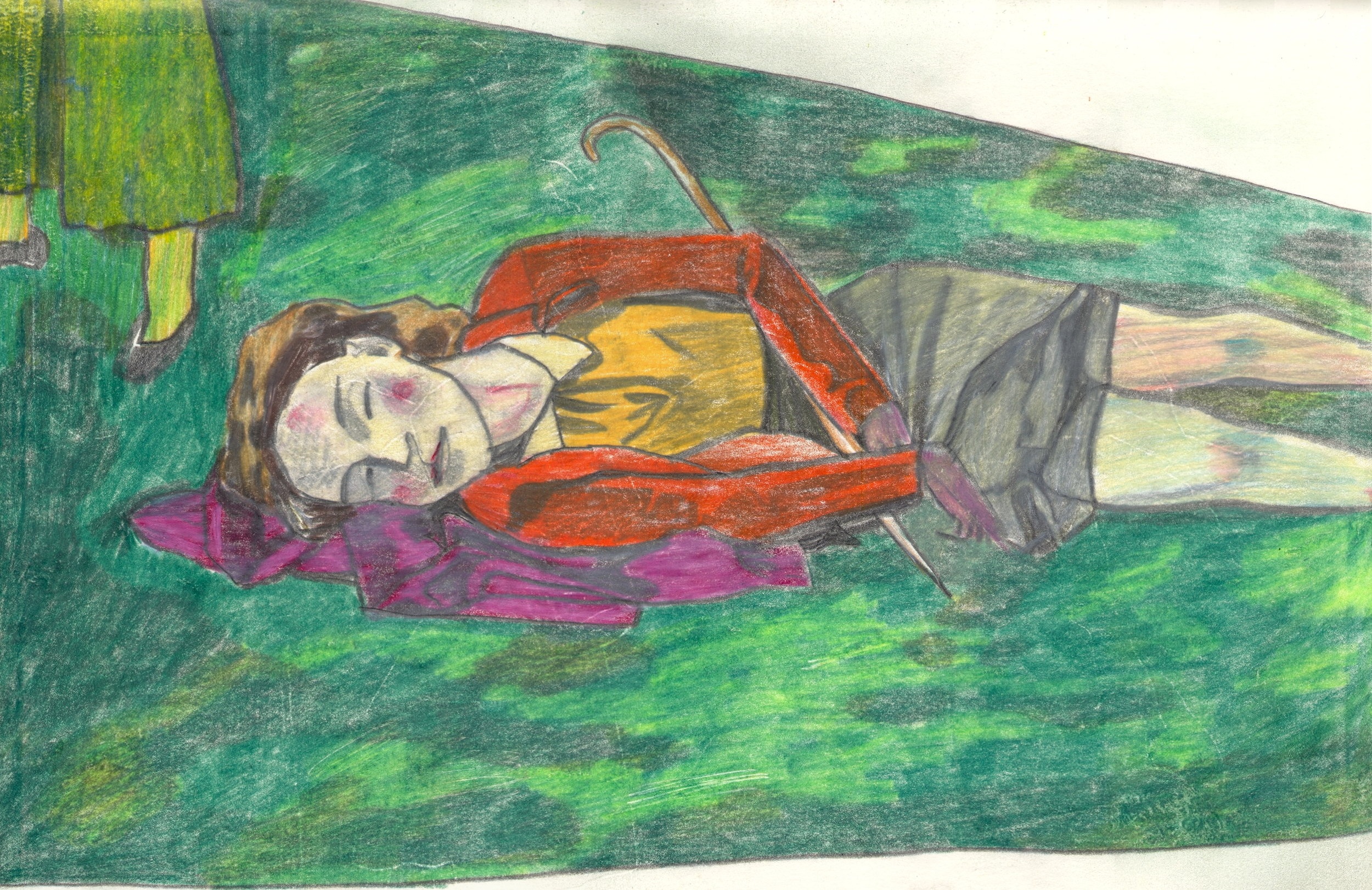  O.T. ( Serie Balthus 11 ), 2019  Bleistift auf Papier, 26x35.5cm 