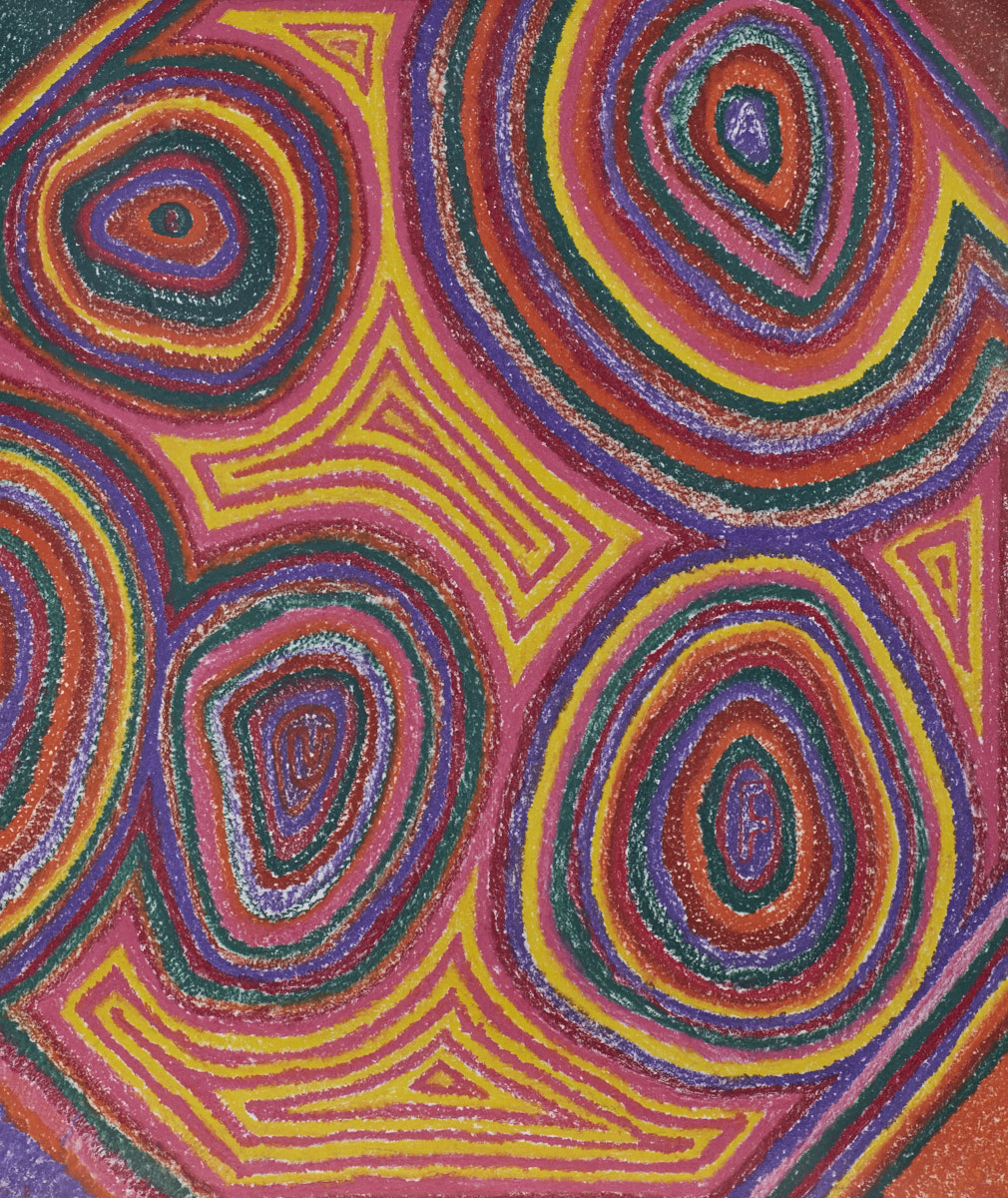  O.T. ( Australia ), 2017  Buntstift auf Papier, 260x200cm 