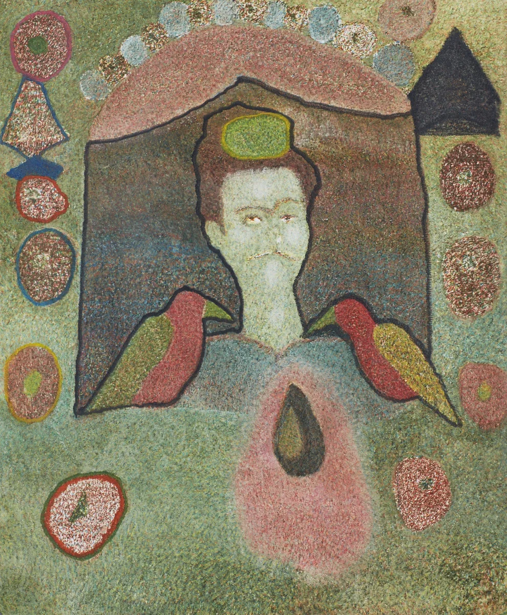 O.T. ( Frida Kahlo ), 2016 Buntstift auf Papier, 125x150cm