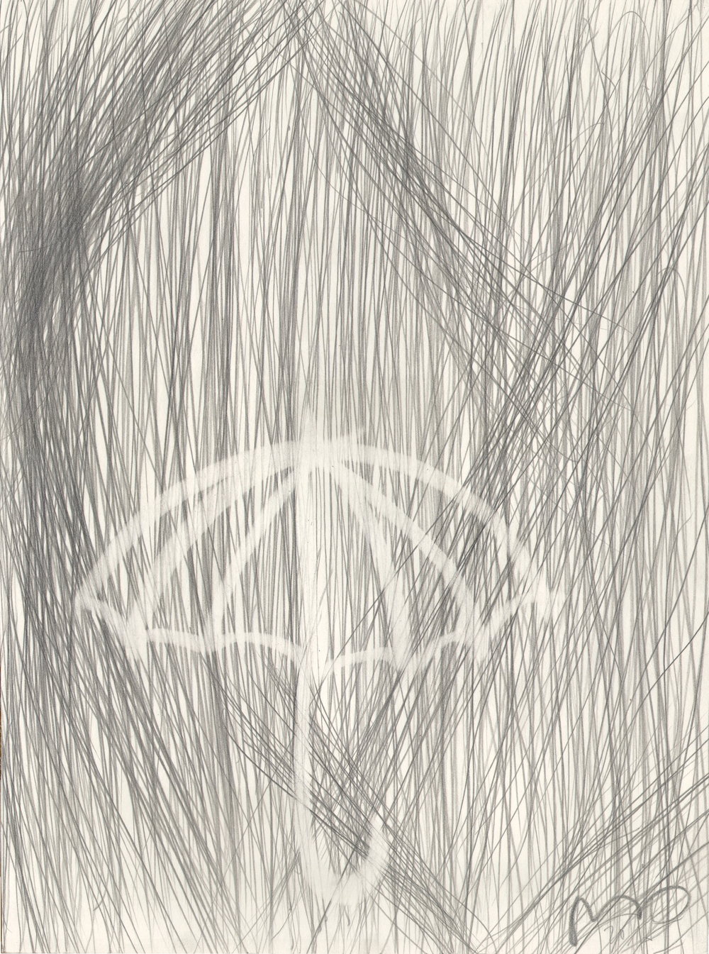  O.T. ( Abstraktion ), 2015  26x35.5cm, Bleistift auf Papier 