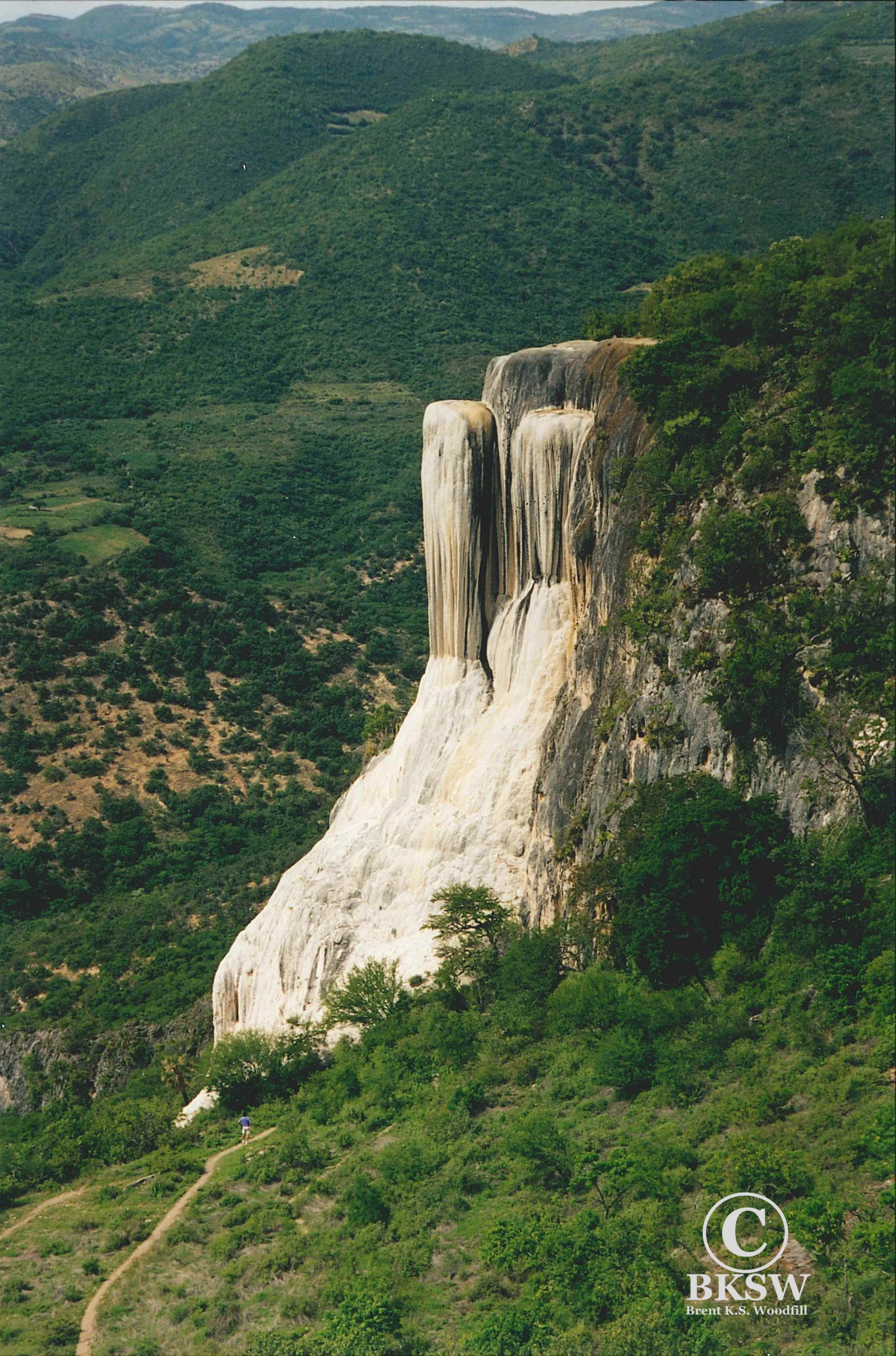 Stone "waterfall" at Hierve el Agua