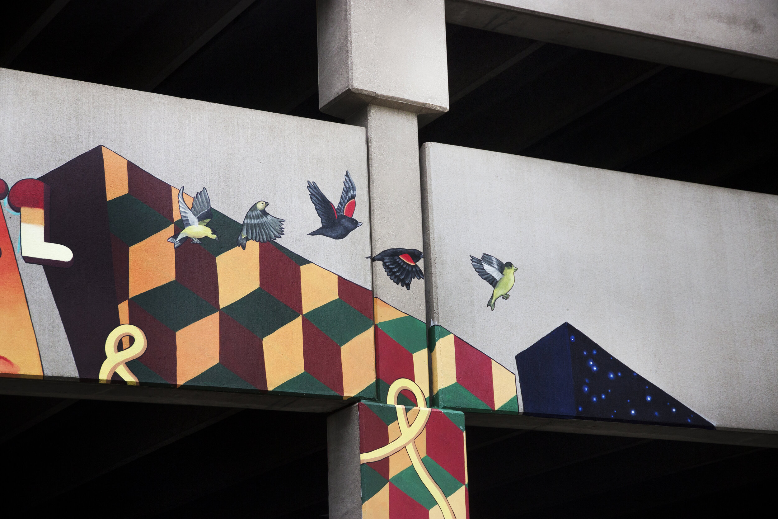   American Discovery Trail Mural , 2019. Cedar Rapids. 75’x35’ 