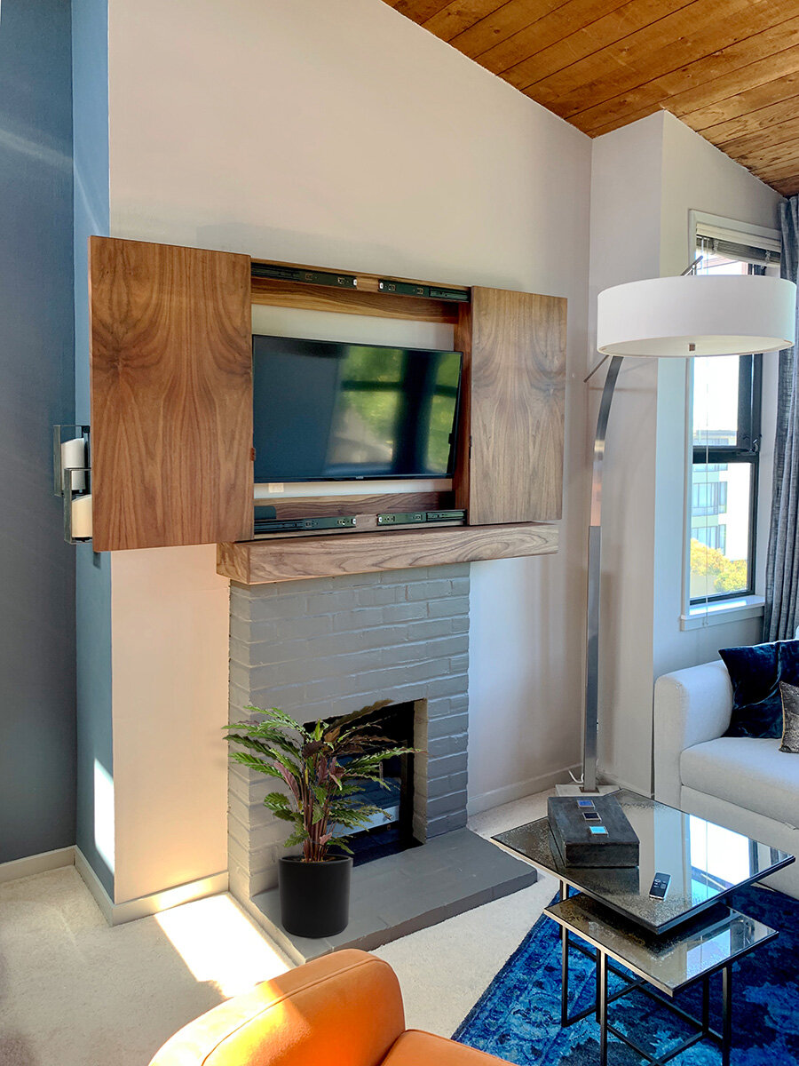 Hidden Media Cabinets