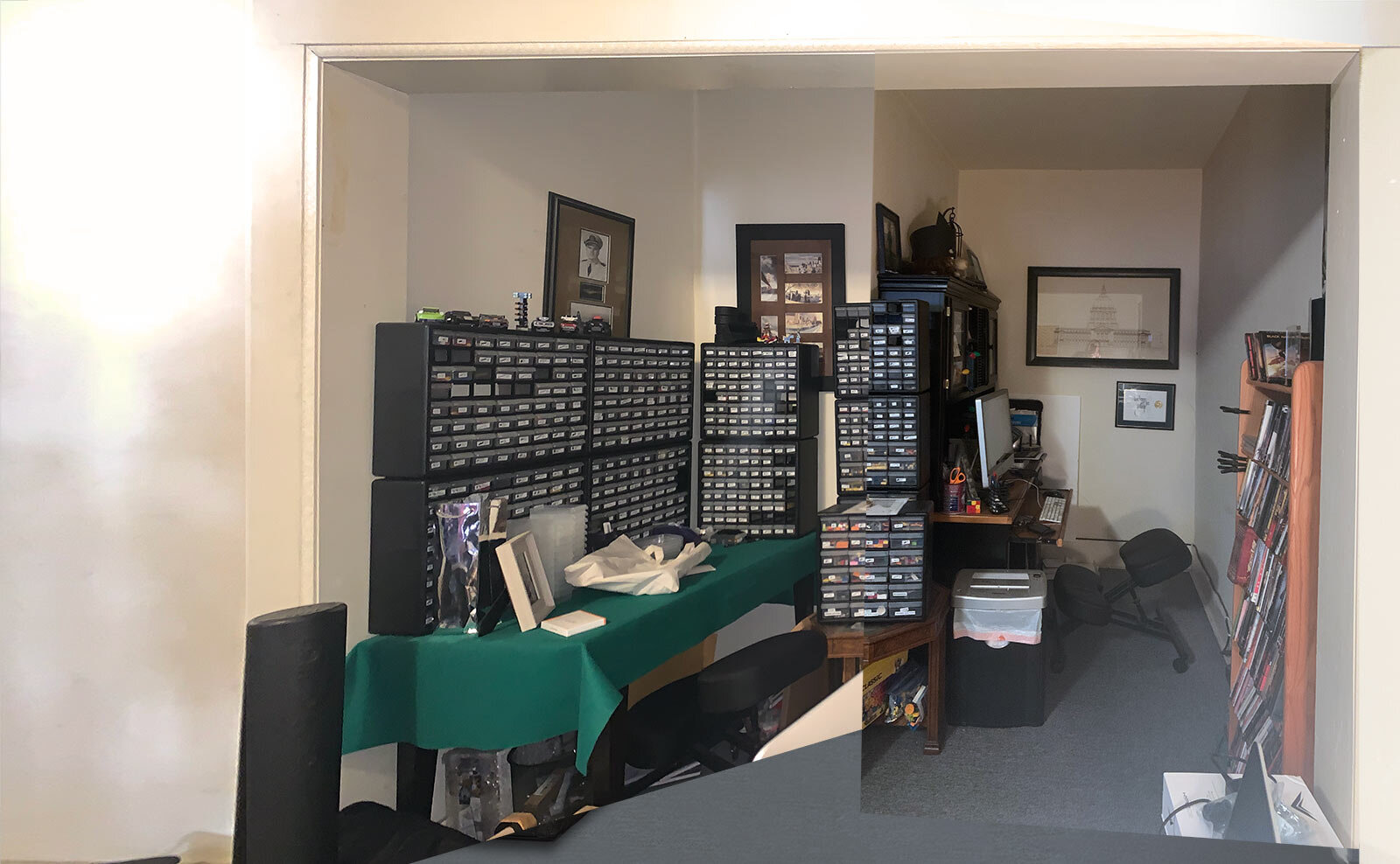 BEFORE: Office/Hobby/Storage Area