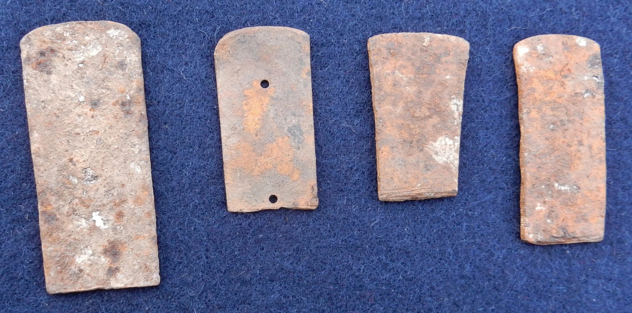 Blades of scrap metal found near Sitting Bull's camp in North Dakota