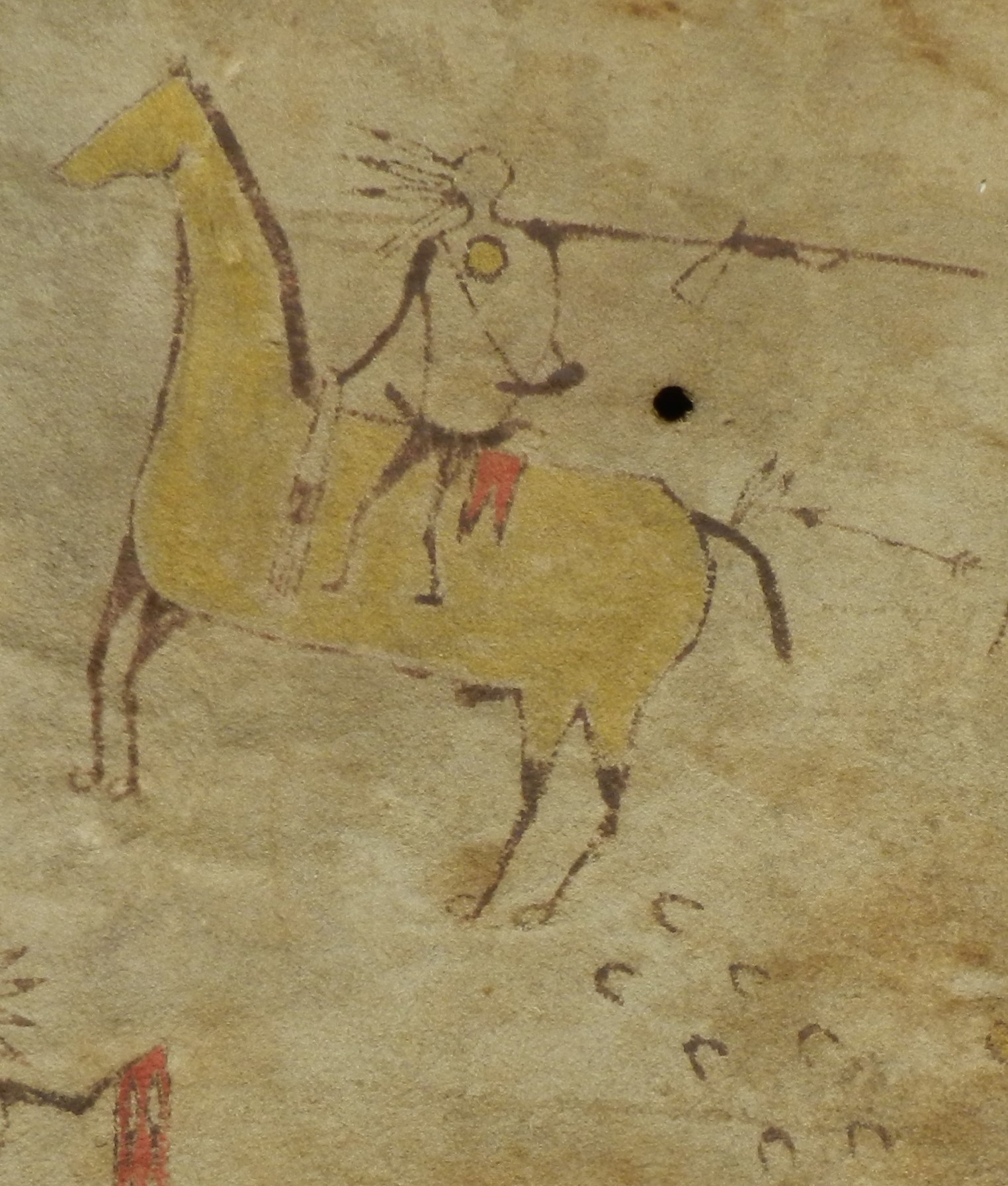 War leader holding pipe bag