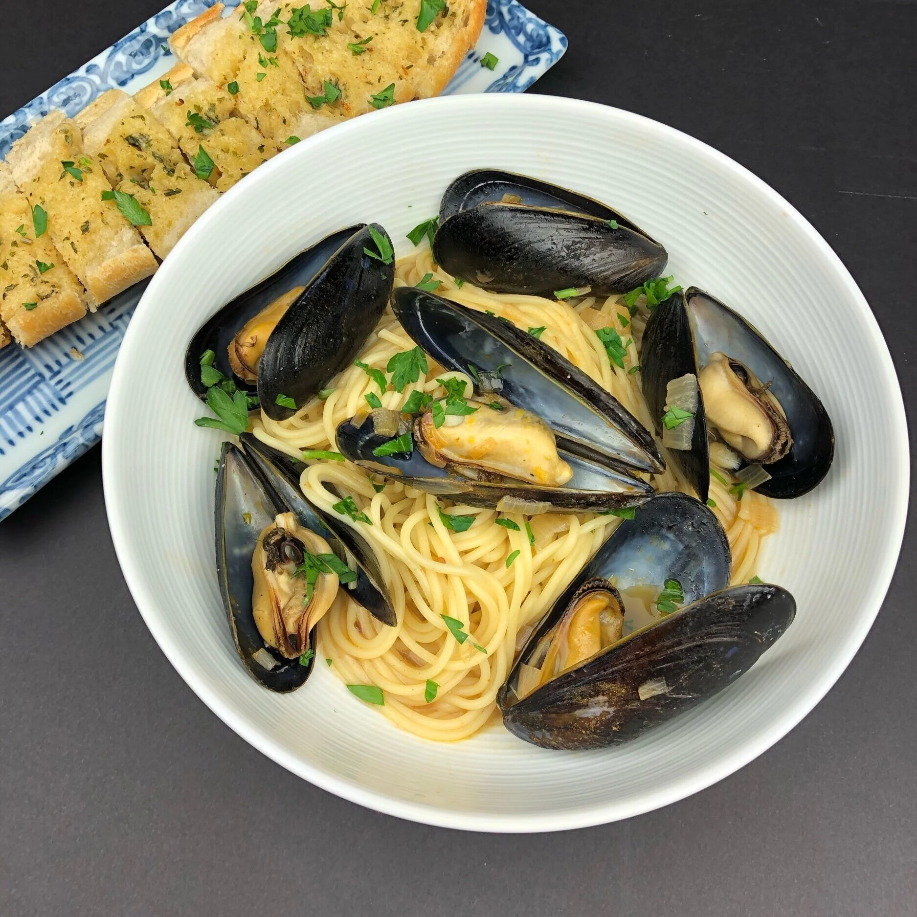 mussels with pasta