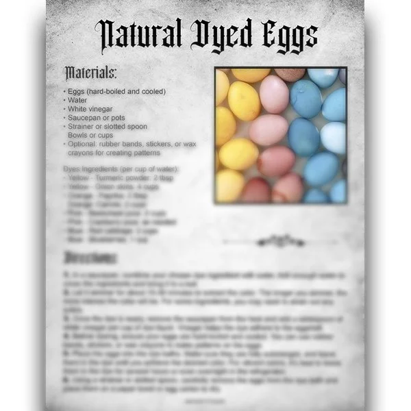 Natural Dyed Eggs