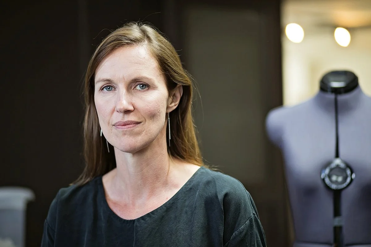   Style Smart, Spend Less: Why Slow Fashion is Your Wardrobe’s Best Investment.  Kimberly Berg, owner at The Slow Fashion Workshop, poses for a portrait. 