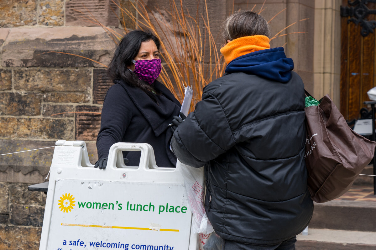  Advocates work with guests and deliver pantry baskets to elderly and medically compromised guests around the community.   