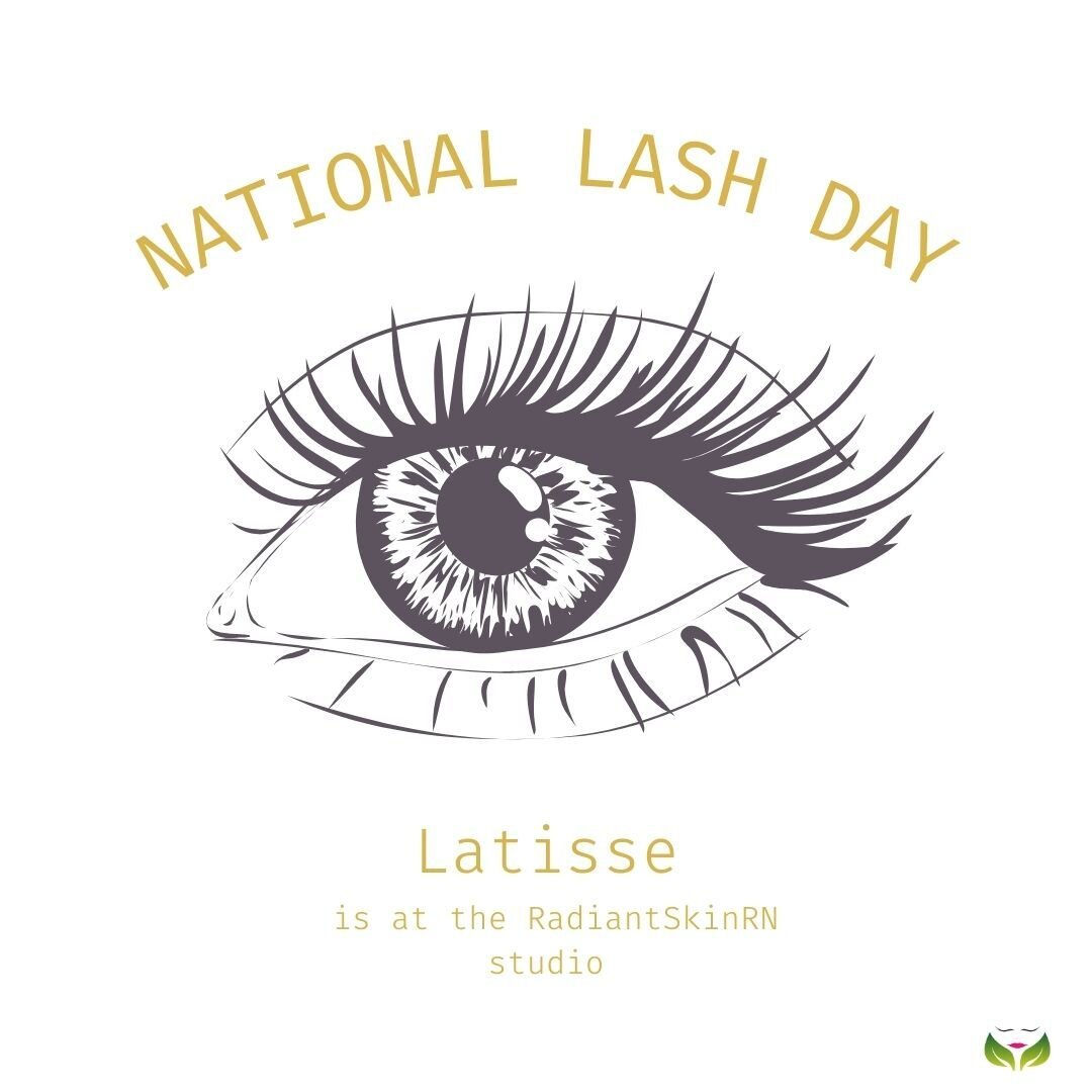 🎉 Happy National Lash Day! 🎉 

Let's celebrate those gorgeous lashes and elevate your lash game to the next level! 

Did you know that we now offer Latisse at our skincare studio? Say hello to longer, fuller, and more luscious lashes! 💁&zwj;♀️✨ 

