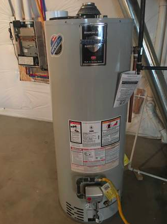 Water heaters look something like this (Above)