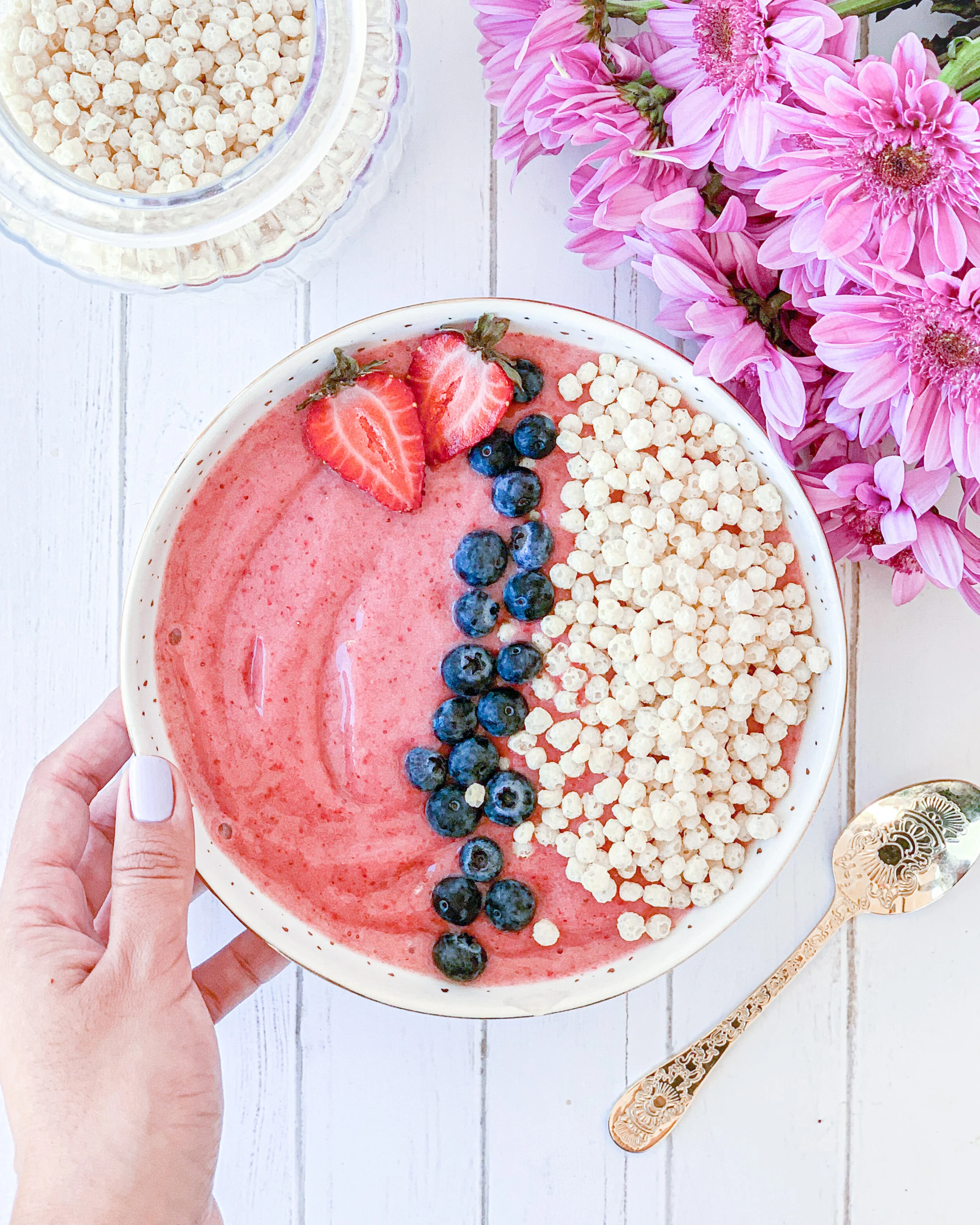 Smoothie de fruta proteico 