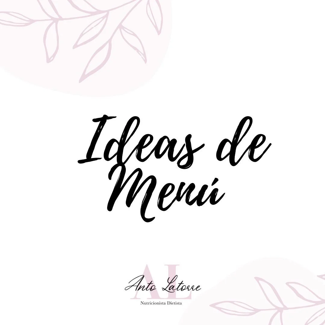 Ideas de menú semanal 