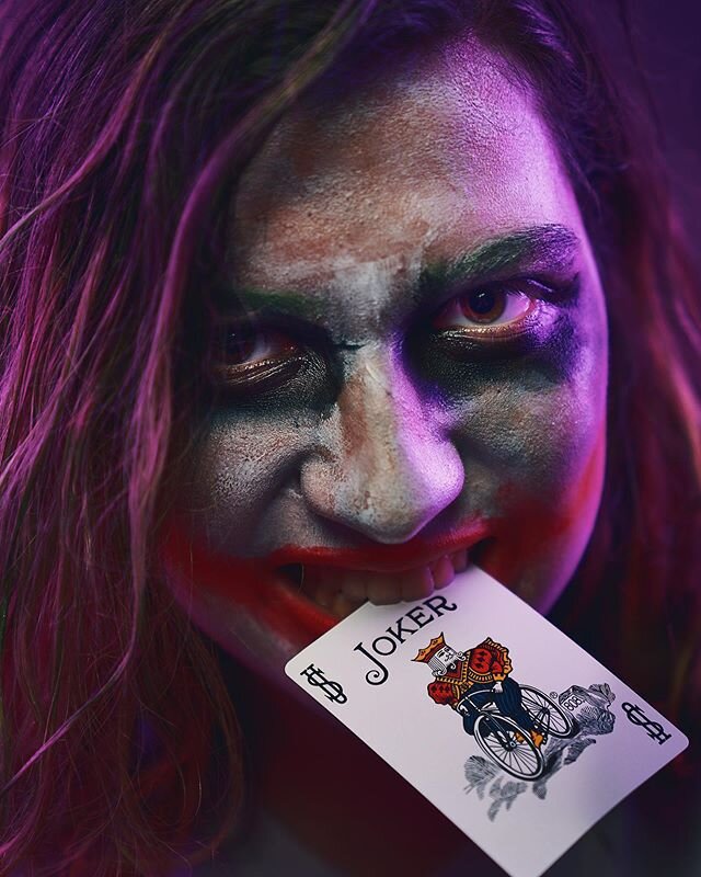 We decided to have some fun on Father&rsquo;s Day. #mykidiscoolerthanyours #portraitphotography #portrait #joker #darkknight #creativeportraits #creativemakeup #sonyalpha #sonya7riii #westcottlighting #godox @mickeyforrealzzz