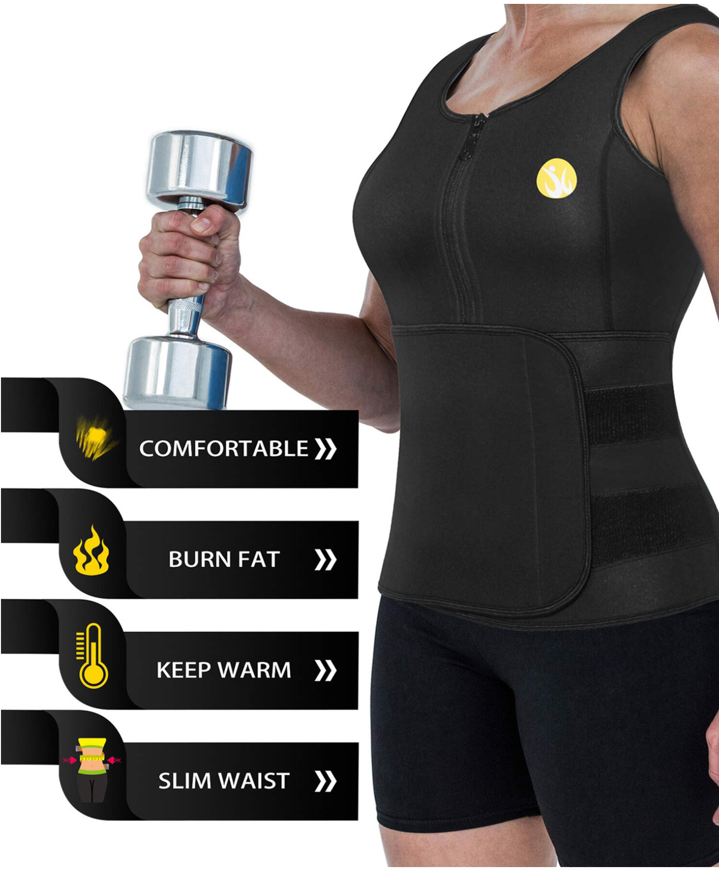 HOT SHAPERS Cami Hot with Waist Trainer – Women's Slimming