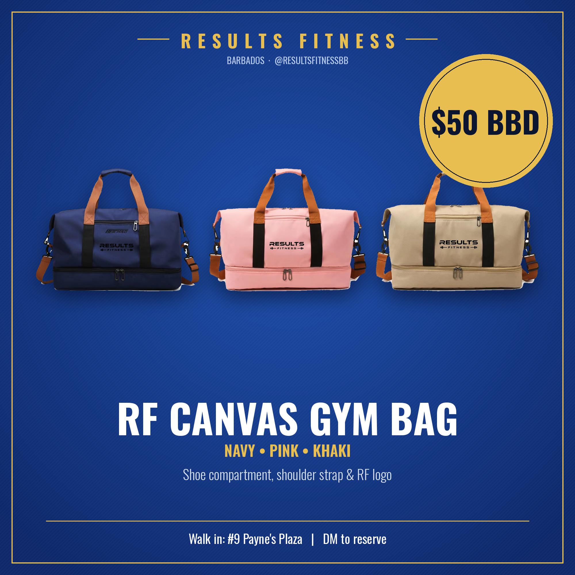 RF Canvas Gym Bag