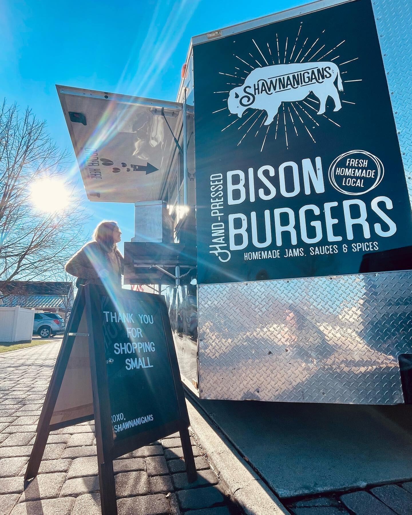 You still have three hours to shop small and support local for Small Business Saturday! 

Come eat at the truck until 6pm in the Village At Winona next to BeLove! 

#jointheherd🦬 #shawnanigans #shawnanigansfoodtruck #bison #bisonburgers #foodtruck #