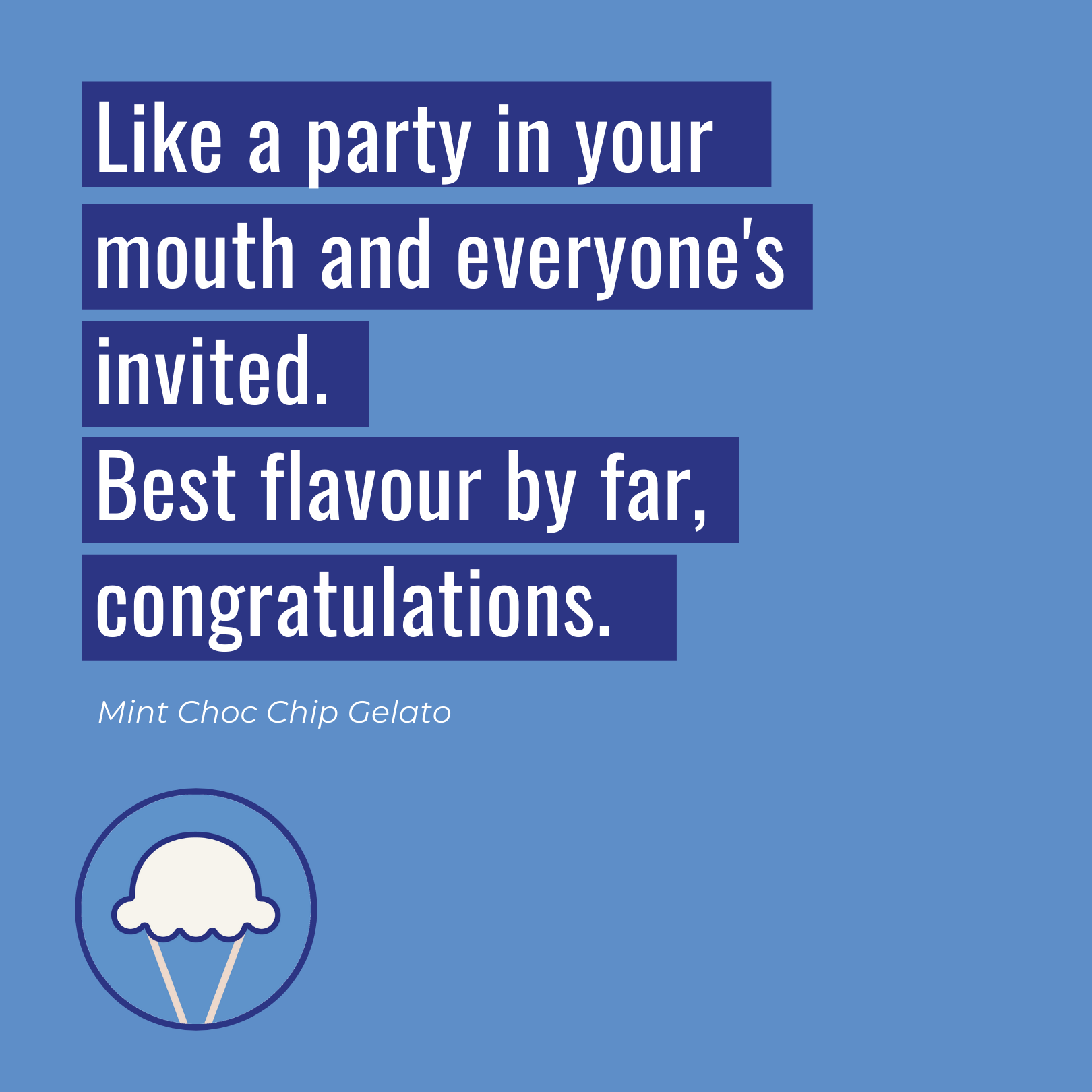 Little Sky Gelato like a party in your mouth quote reviews.png