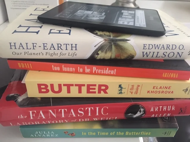 Week 6: Mutual respect - Choose your budget. Roam around a library or used book store together. Find something you'll read, watch, or listen to together.