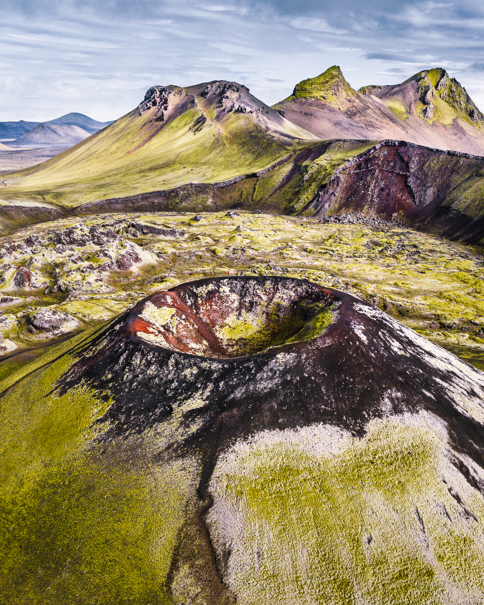 Walk on the edge of a volcano