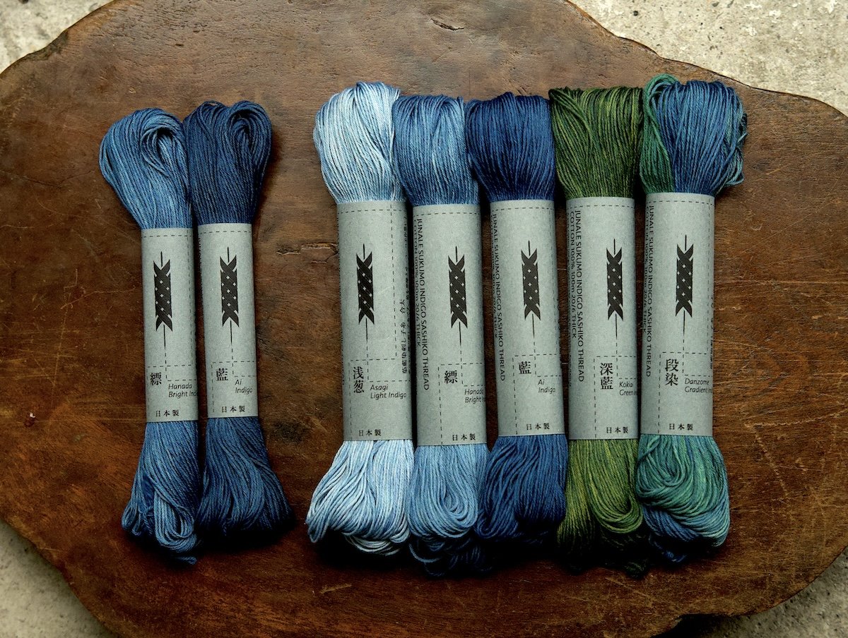 藍染刺し子糸販売のおしらせ