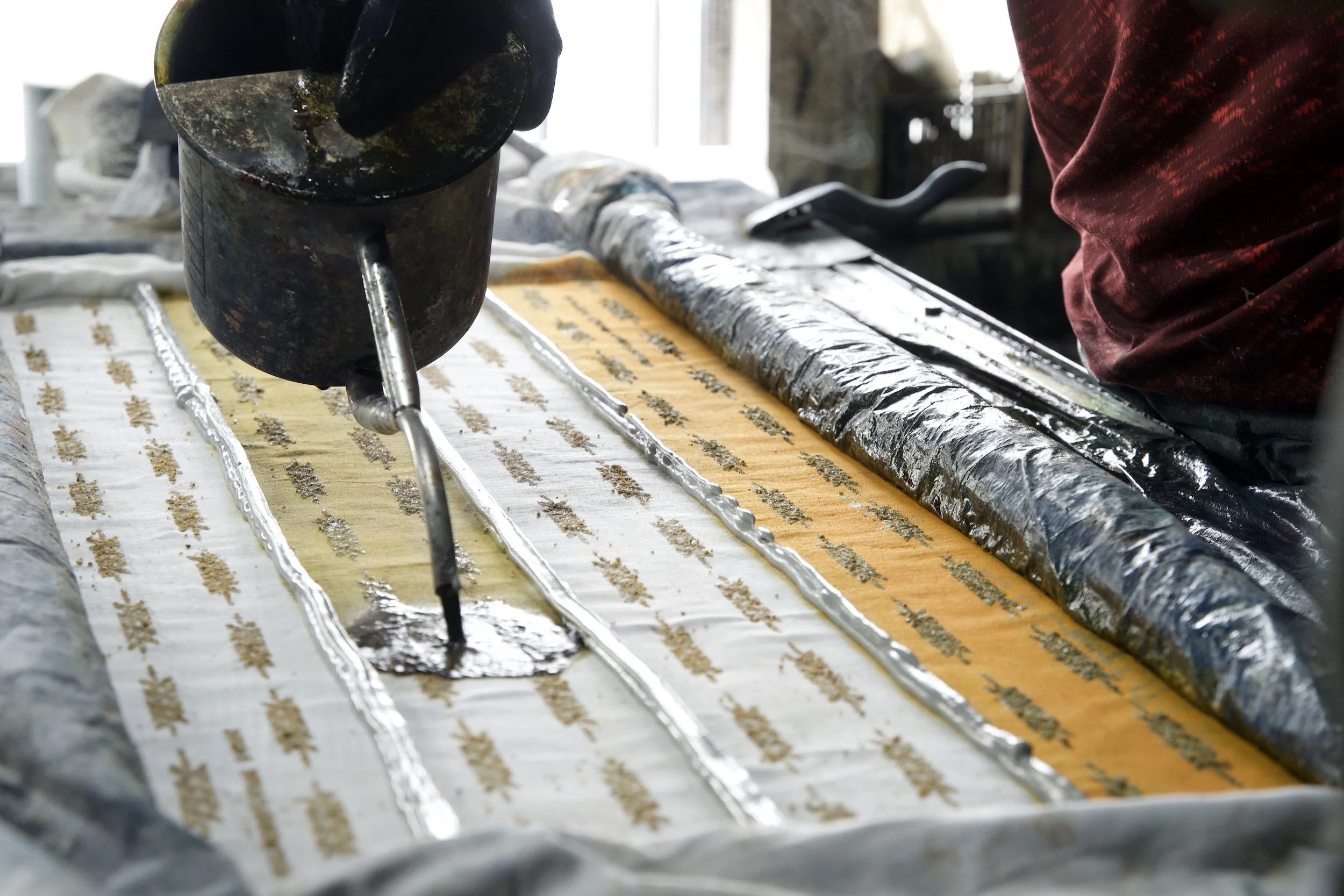 注染工場に行ってきました Visited a Chusen Dyeing Factory