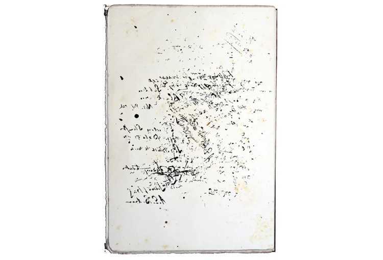Language Without Words 2016 Ink, blotting paper 27 x 18 cm