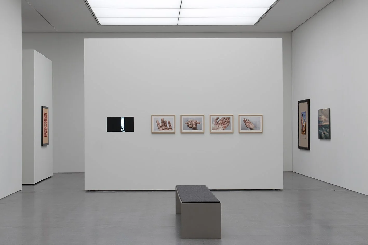 Installation view: Venerische Sterne - Art & Embroidery, Bundner Kunstmuseum, Chur, Switzerland, 2022
