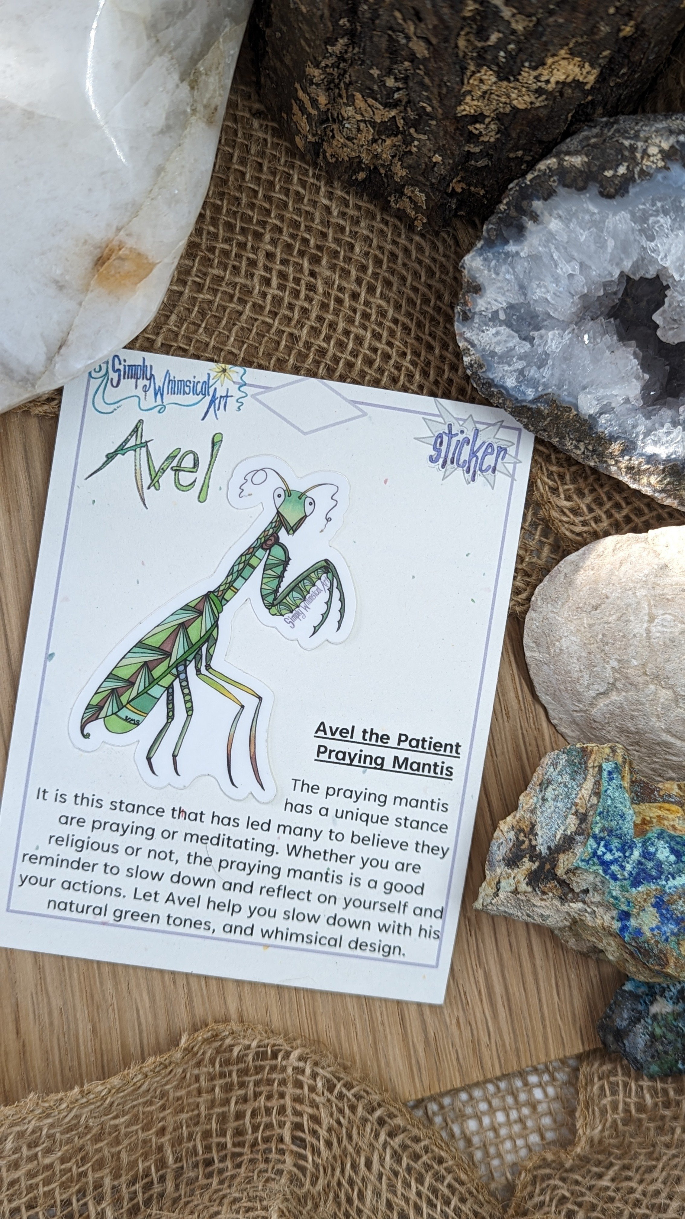 mantis praying stickercard.jpg