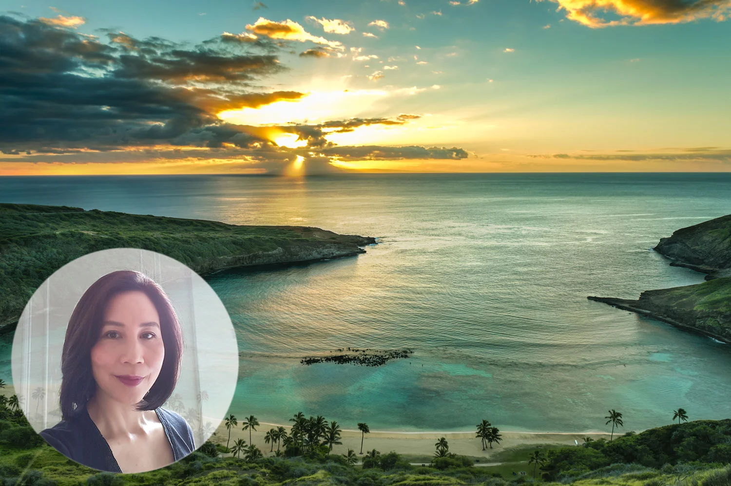 Hanauma Bay, O’ahu, Hawai’i. Where I discovered the surprising exhilaration of swimming in water deeper than which I was accustomed.
