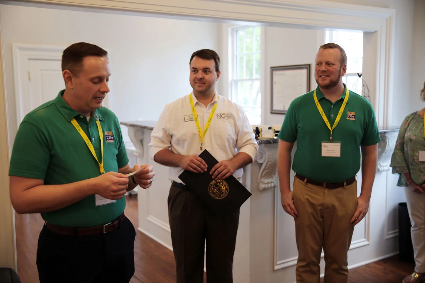 NC Wine Guys and Whit Winslow, Executive Director of the NC Wine and Grape Council, kick off NC Wine Month.