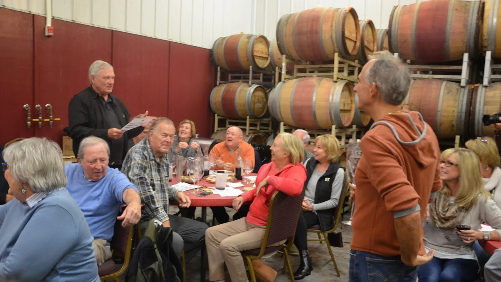 Jay Raffaldini listens to the blending results of table 7.