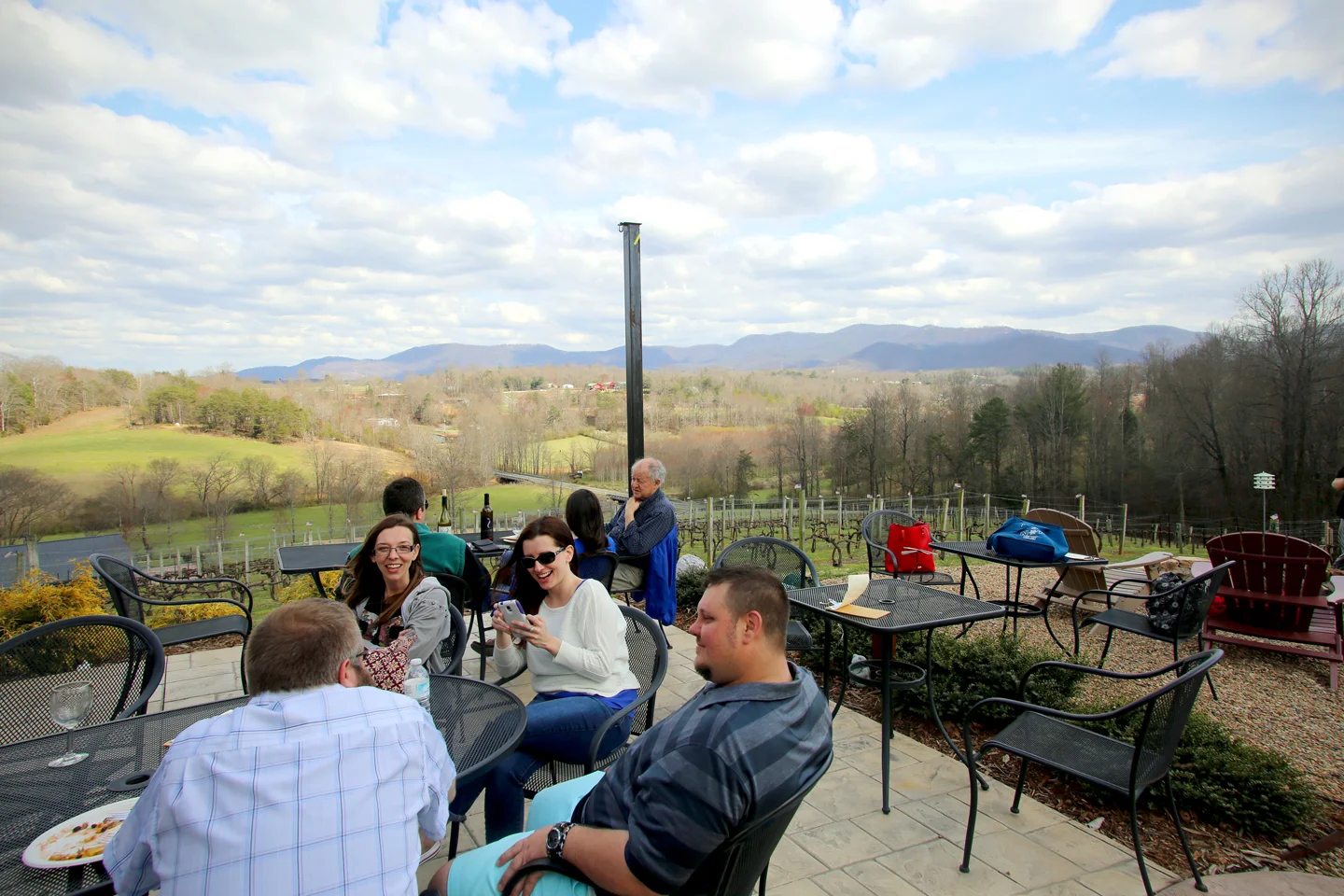 Silver Fork Winery in Morganton offers a incredible view of the North Carolina mountains
