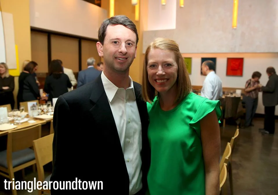 David McGowen and his wife pose for a photograph.