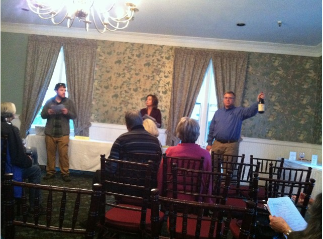 Live auction following the wine tasting