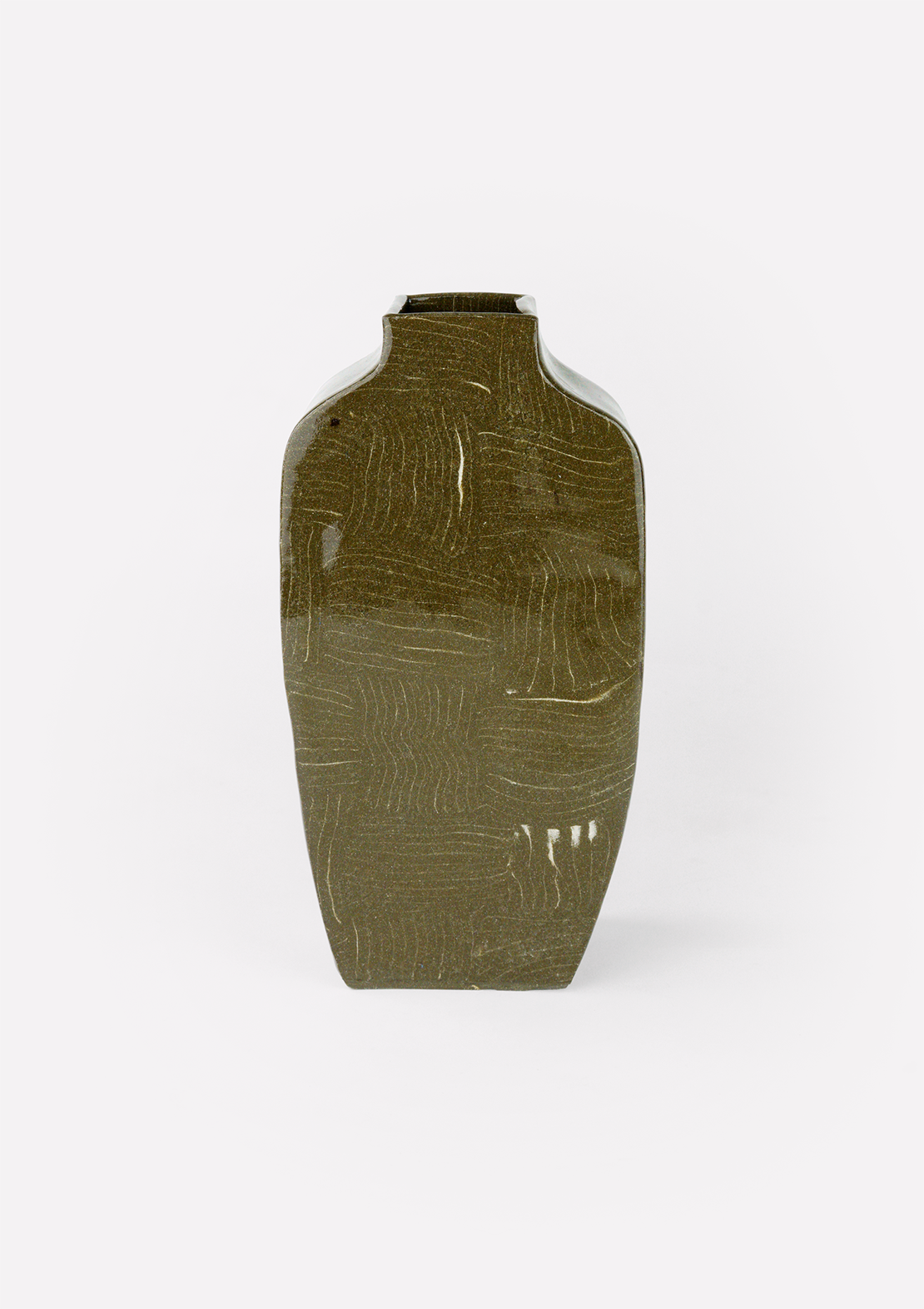 Fern Taylor Tall Vase Brown