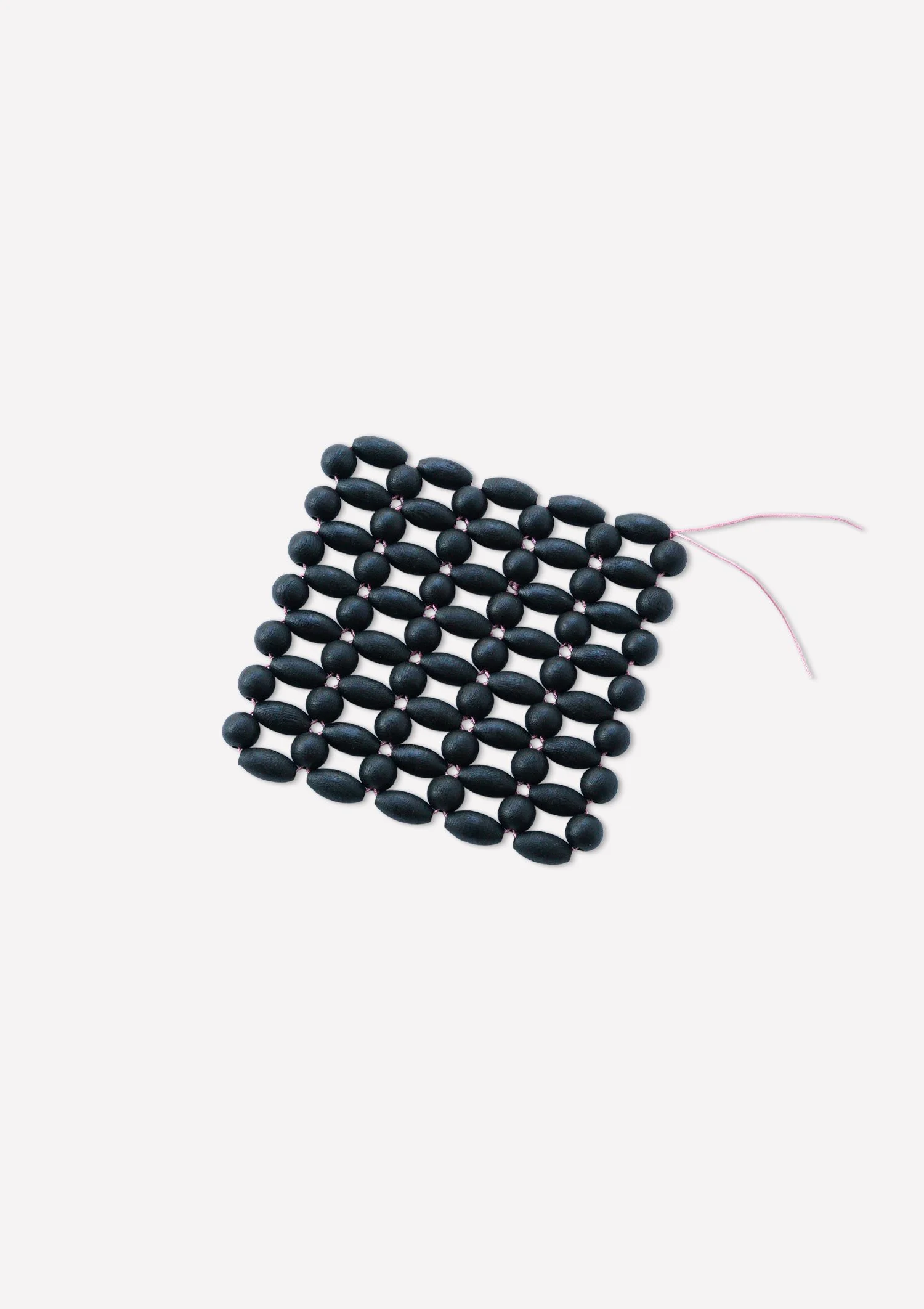 Daniel Van Lierop Beaded Coaster Black