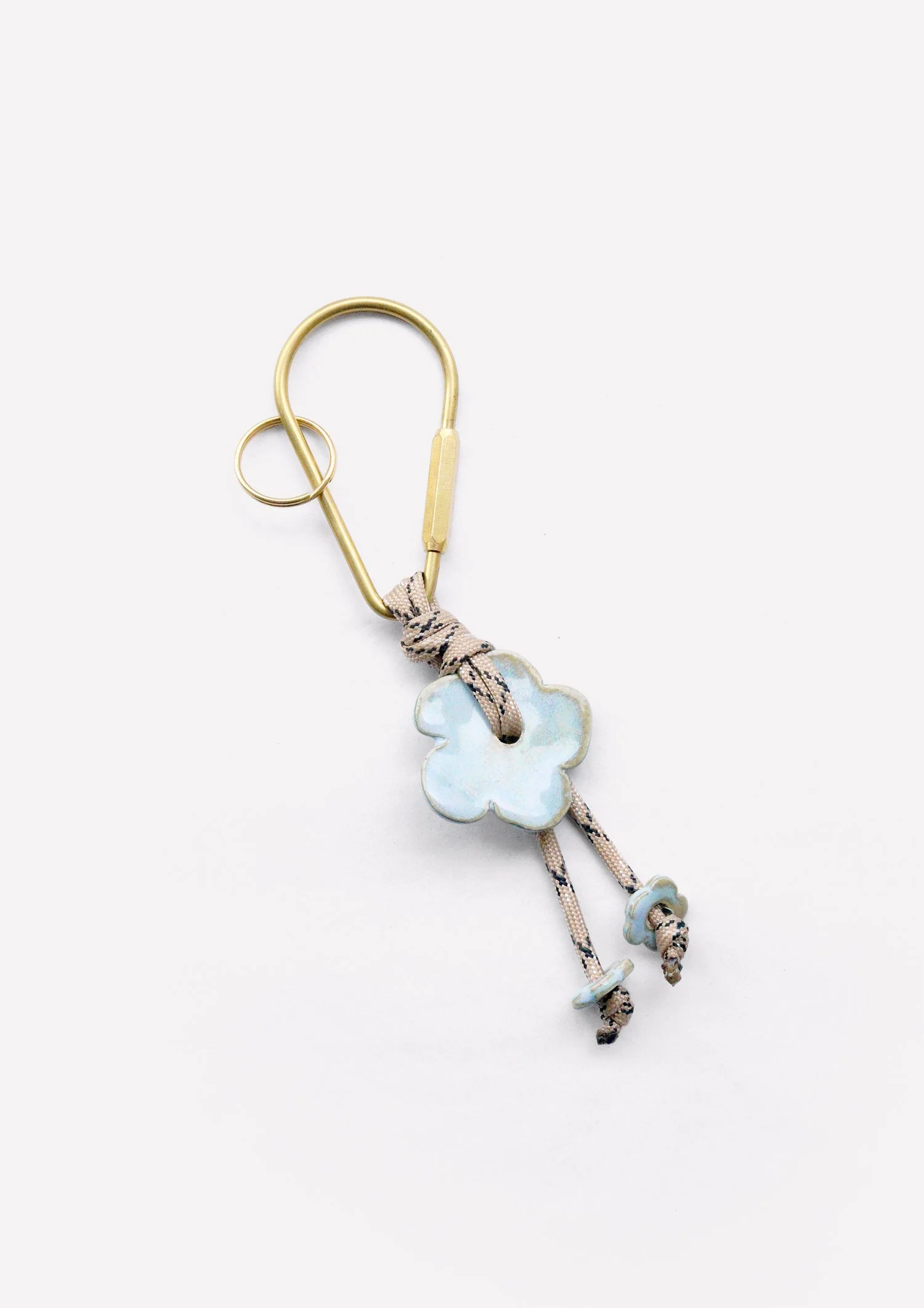 Flowerhead Blossom Keychain Hydrangea Blue