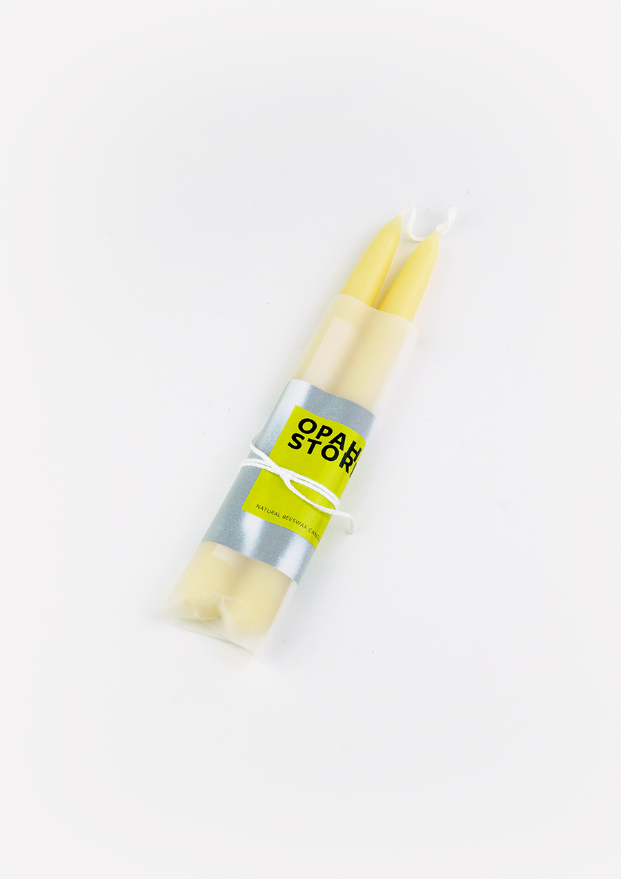 Opah Store Beeswax Dinner Candles