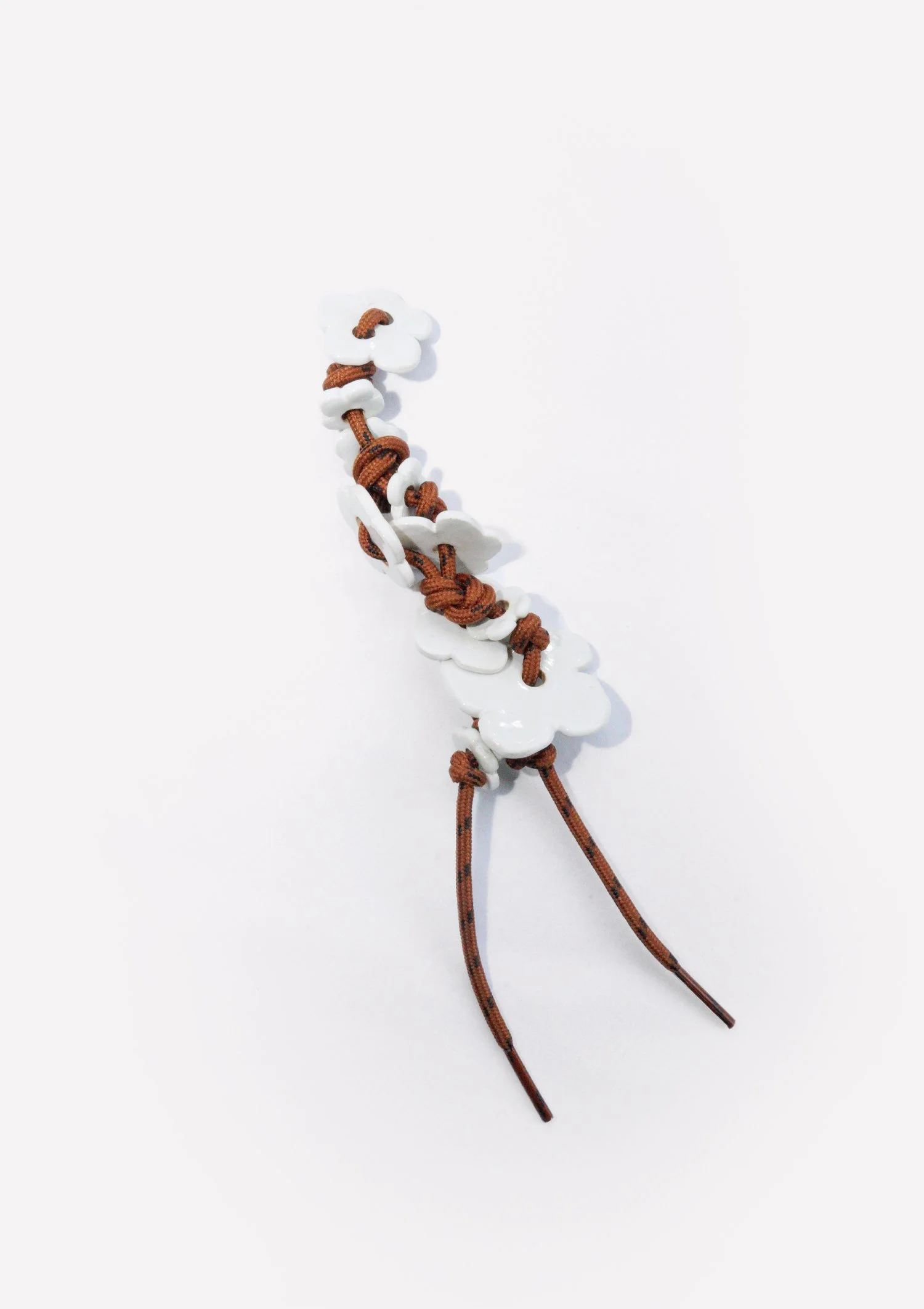 Flowerhead Blossom Lace Charm White
